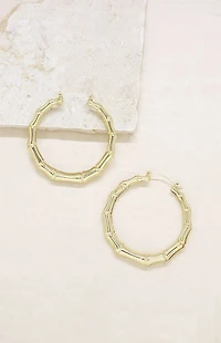Ettika Bamboo Hoop Earrings