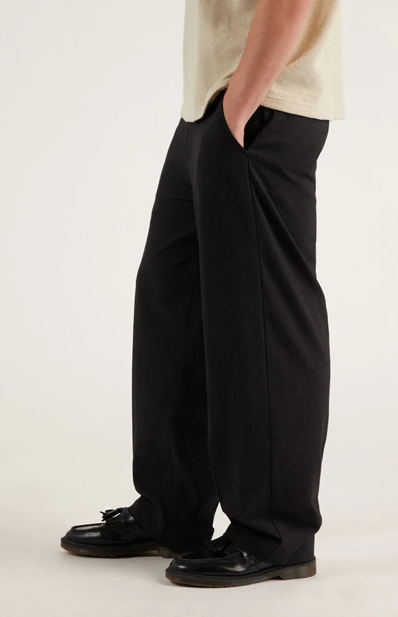 Pacsun Gray Pleated Baggy Trousers