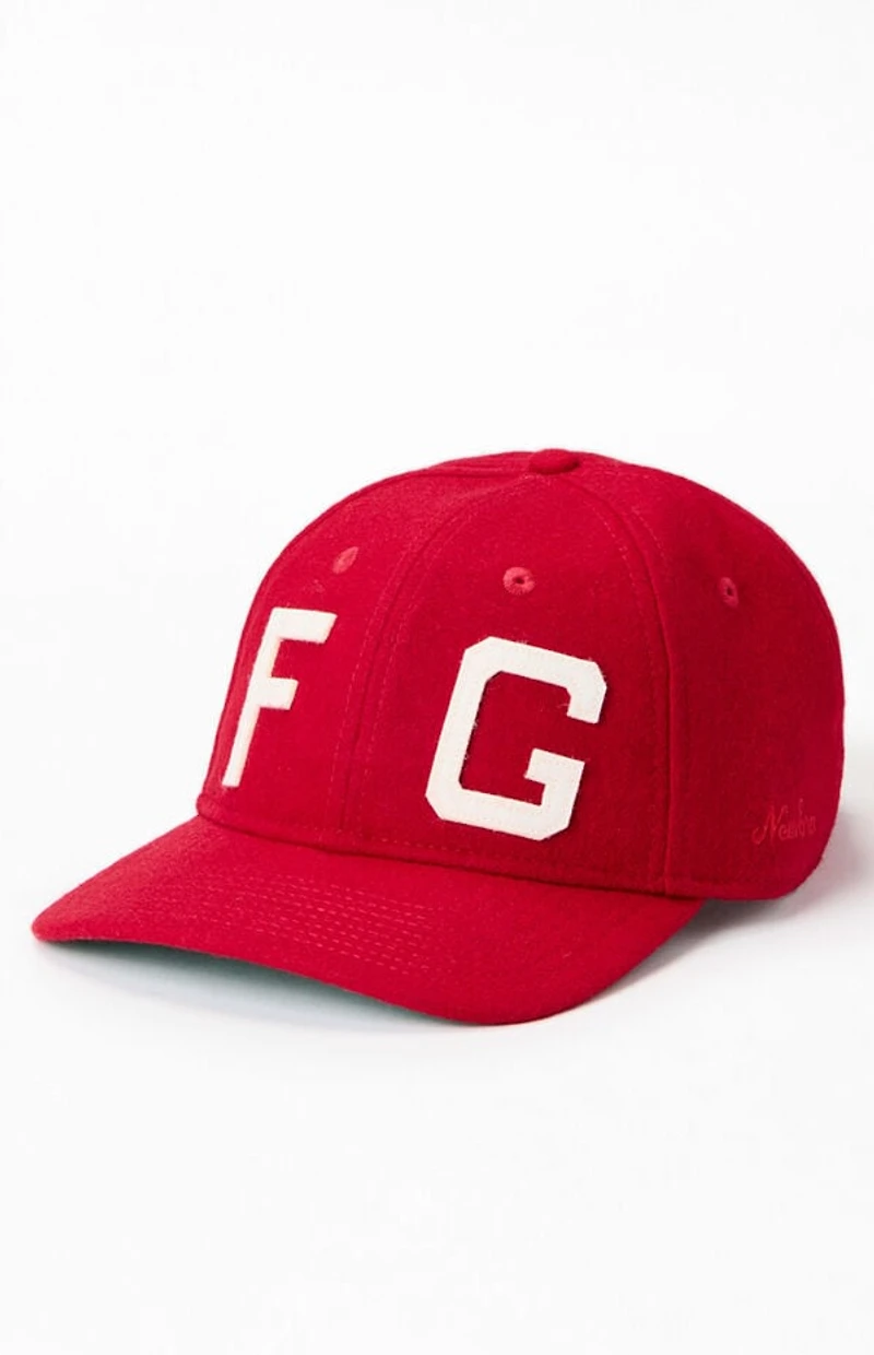 New Era x Fear of God ESSENTIALS Red Kansas City Monarchs 9FORTY Hat