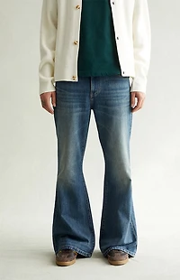 Pacsun Jordan Baggy Bootcut Jeans Medium Blue Tint