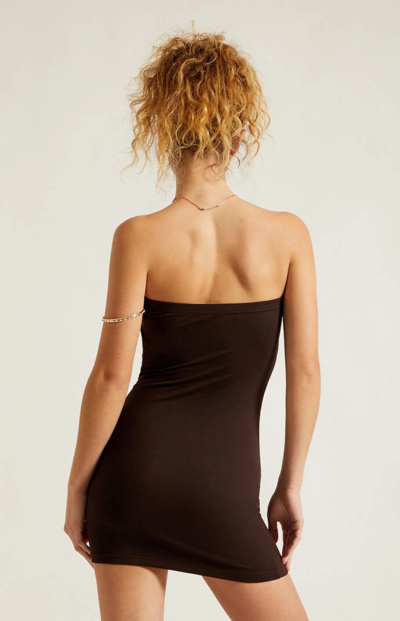 Third Charm Jada Strapless Cowl Mini Dress