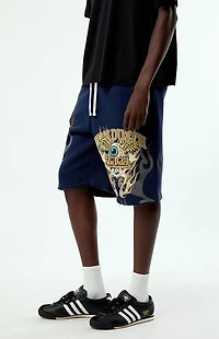 Von Dutch Eyeball Baggy Fleece Sweat Shorts