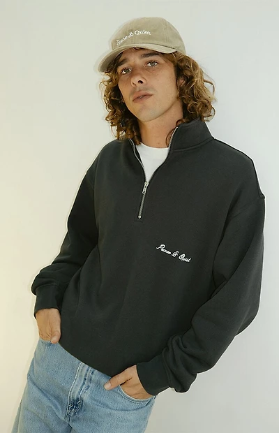 MUSEUM OF PEACE & QUIET Signature Quarter Zip Sweatshirt