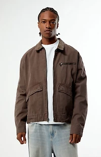 Timberland Brown Washed Canvas Jacket