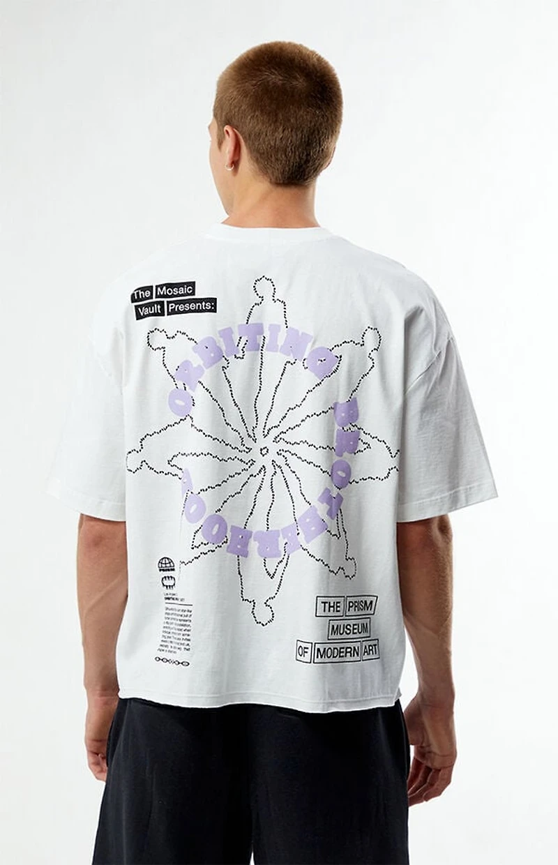 Pacsun Orbiting Connections Cropped Boxy T-Shirt