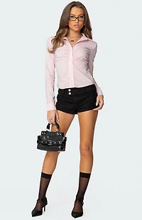 Edikted Delphina Tailored Button Up Shirt