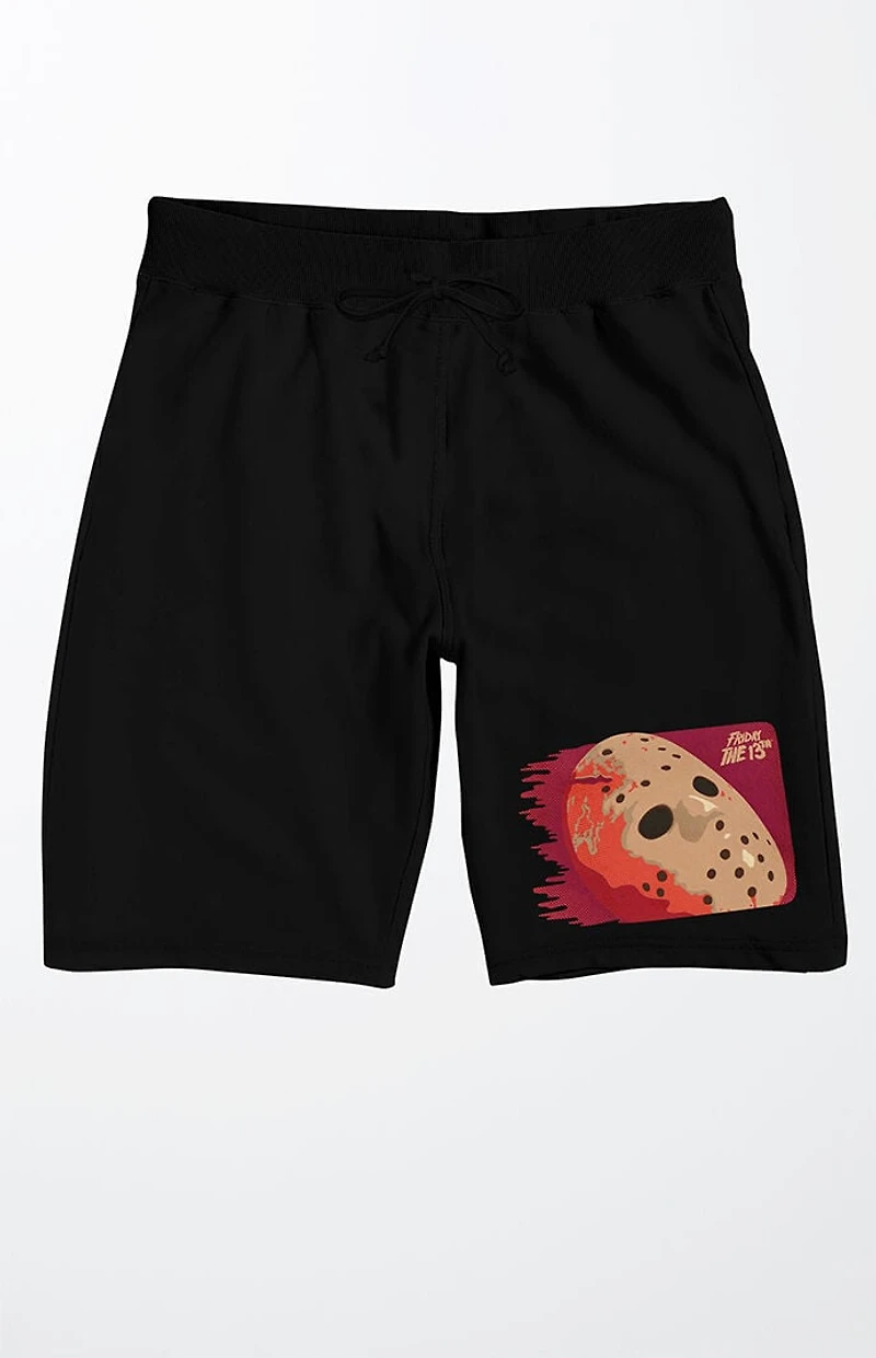Friday the 13th Hockey Mask Sweat Shorts