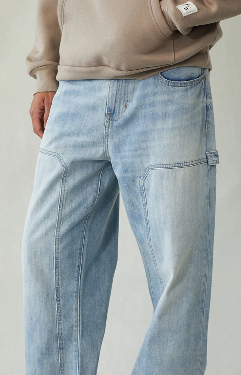 Pacsun Dylan Baggy Jeans Carpenter Light Blue