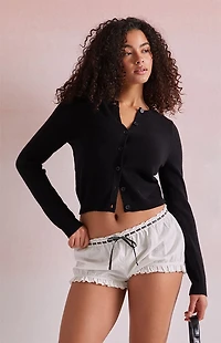 Beverly and Beck Tie Front Bloomer Shorts