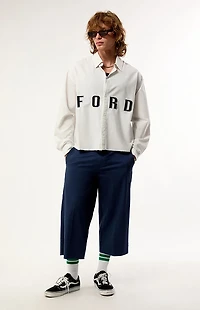 FORD Service Button Down Long Sleeve Shirt