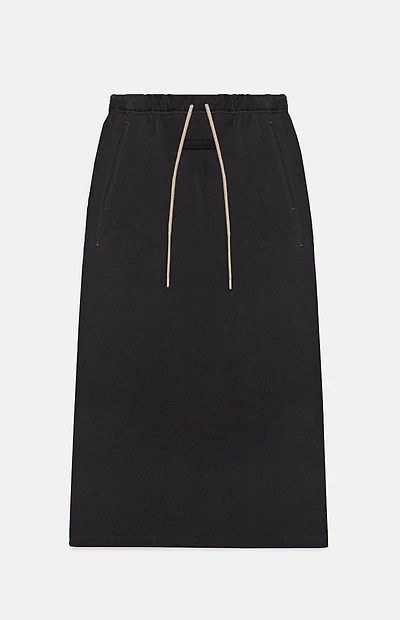 Fear of God ESSENTIALS Women's Jet Black Maxi Skirt