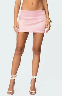 Edikted Camila Satin Mini Skirt