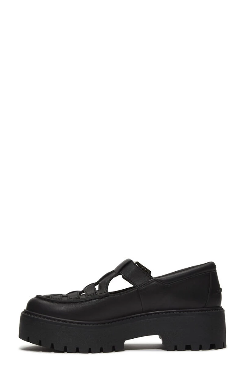 Timberland Women's Black Stone Street Buckle Mary Jane Shoes