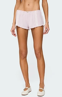 Edikted Sephi Lacey Pointelle Shorts
