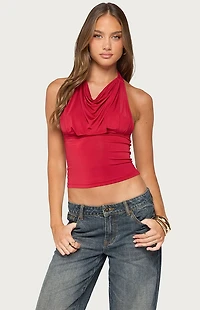 Edikted Jarla Backless Halter Top