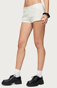 Edikted Annalisa Pinstripe Shorts