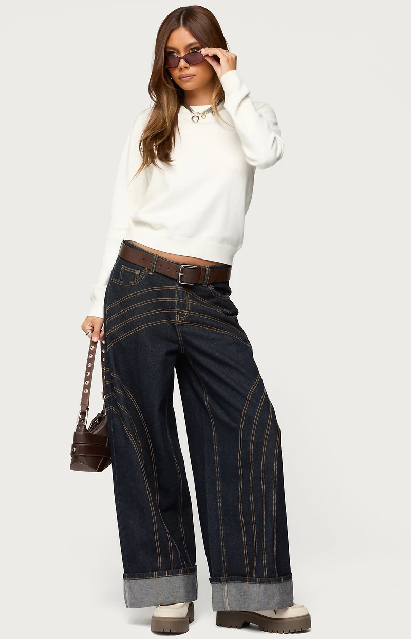 Edikted Lizzey Crewneck Sweater