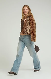 Pacsun Casey Low Rise Baggy Jeans Grommet Light Indigo