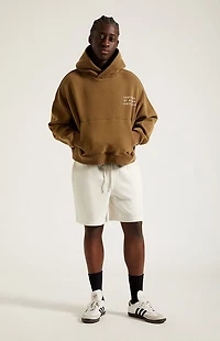 Pacsun Fleece Cream Sweat Shorts