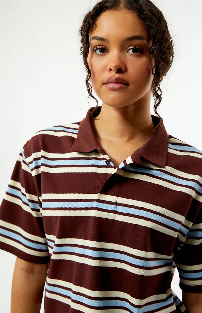 Your Favorite Diana Striped Polo Shirt