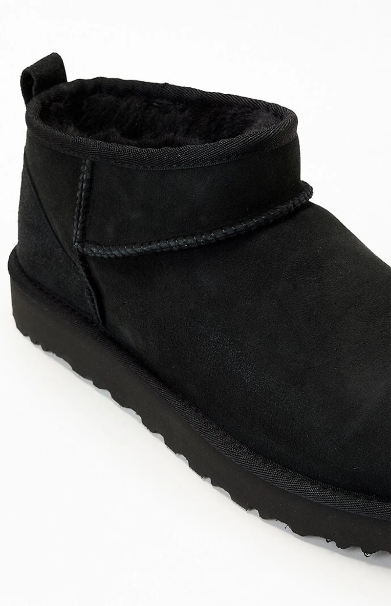 UGG Women's Black Classic Ultra Mini Boots