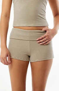 Your Favorite Striped Knit Fold-Over Shorts