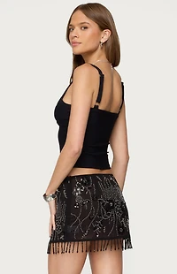 Edikted Karin Cut Out Ribbed Tank Top