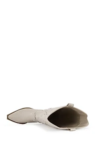 AZALEA WANG Beckett Ella Taupe Western Boots