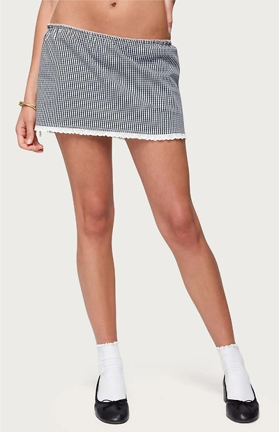 Edikted Paige Gingham Mini Skort