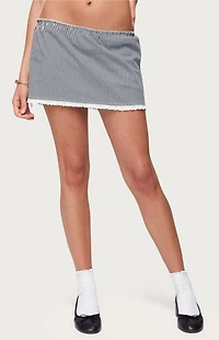 Edikted Paige Gingham Mini Skort