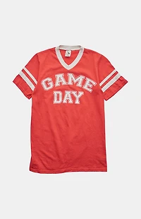 PS VINTAGE 2000s Game Day V-Neck Graphic T-Shirt