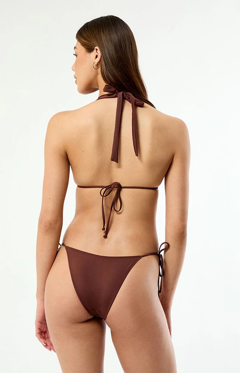 Pacsun Brown Summer Side Tie Bikini Bottom