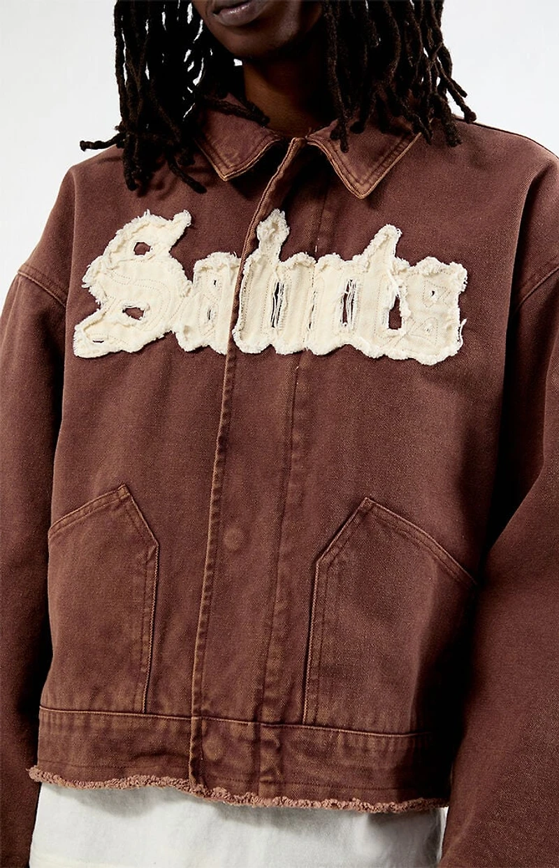 Pacsun Saints Raw Applique Gas Jacket