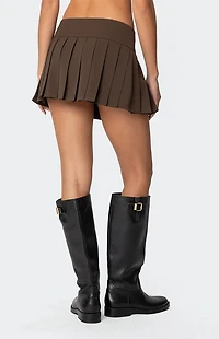 Edikted Polina Double Belt Pleated Mini Skirt