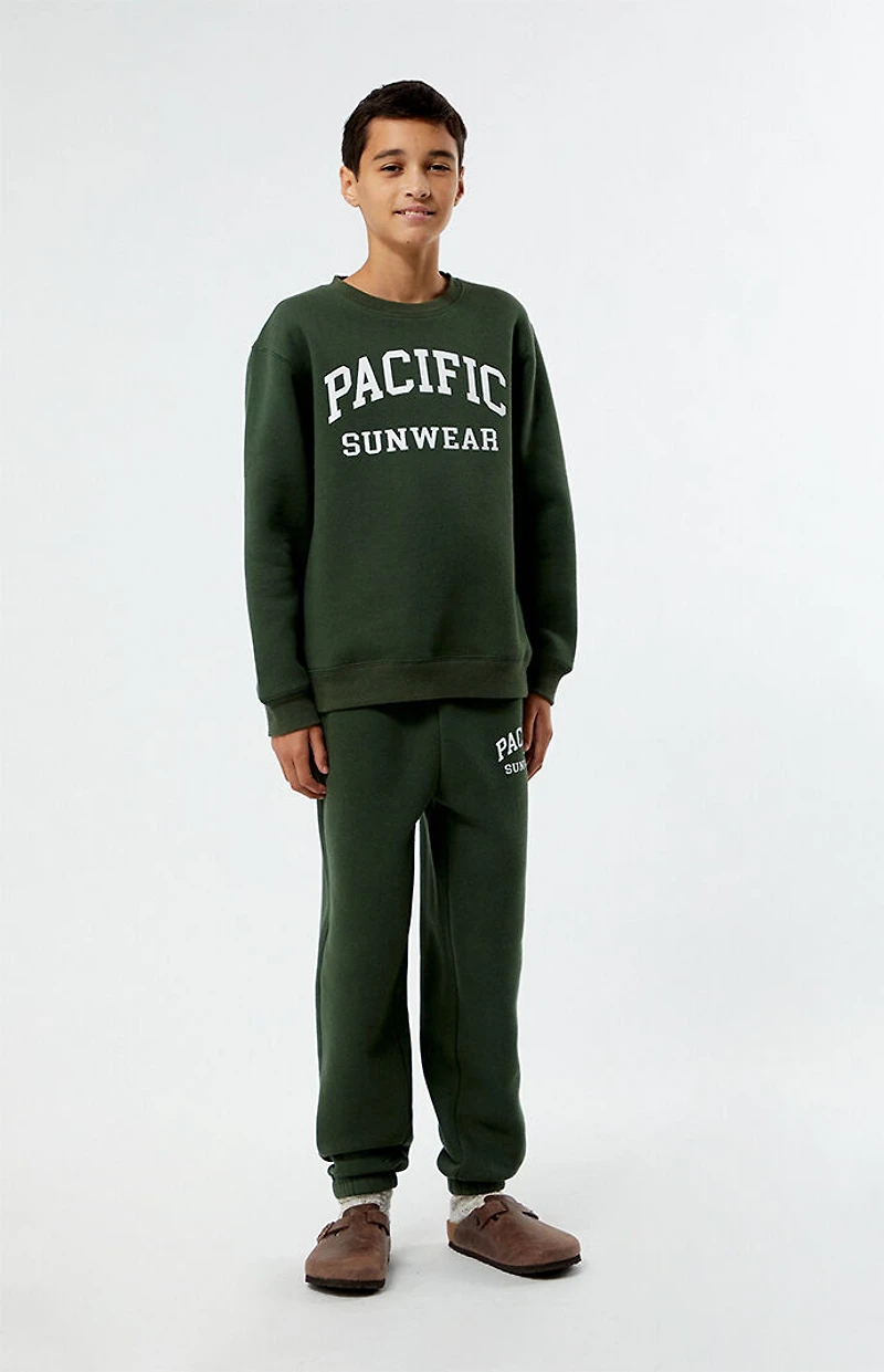 Pacsun Kids Green Pacific Sunwear Crew Neck Sweatshirt