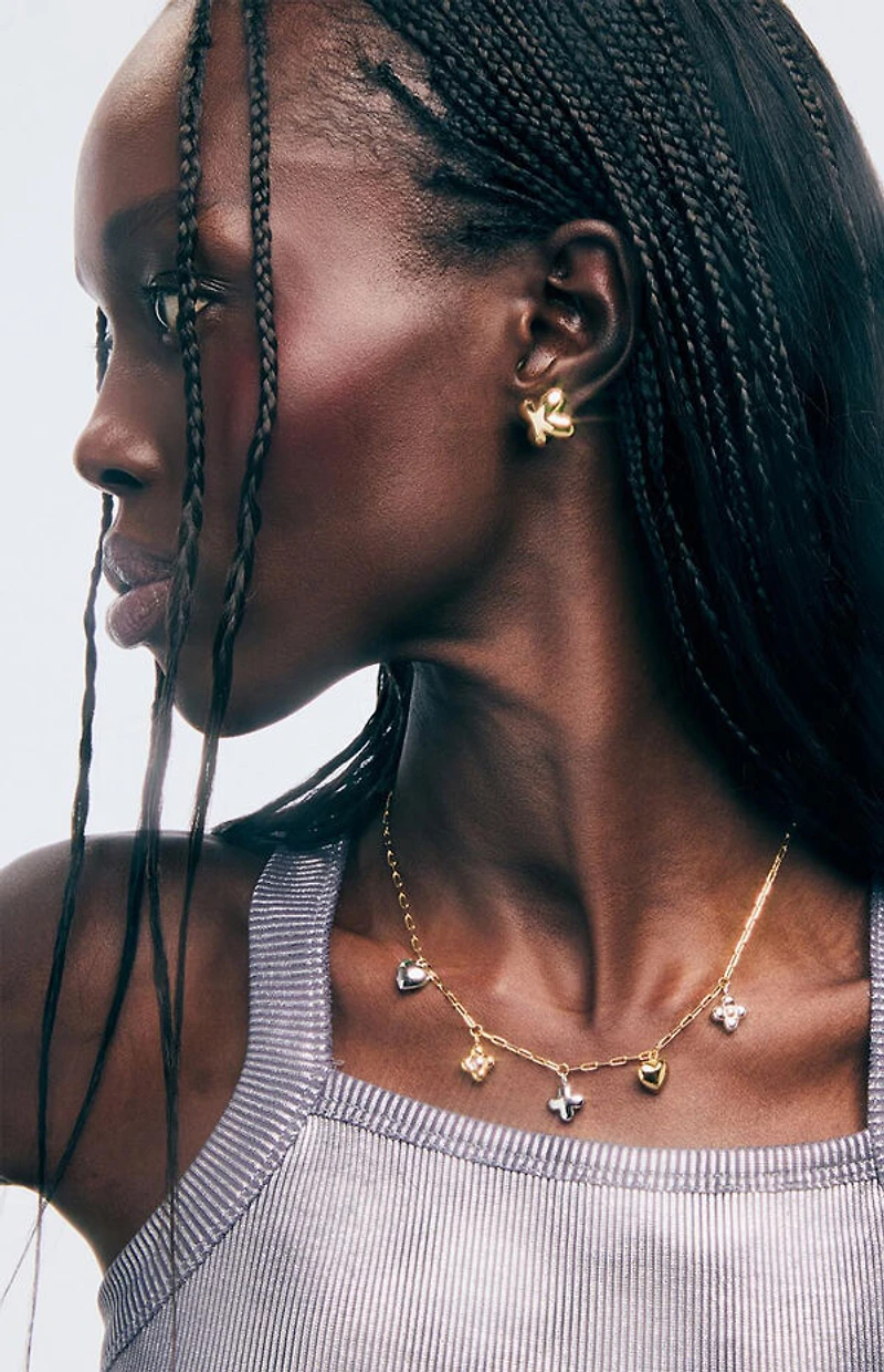 Ana Luisa Cassia Gold Stud Earrings