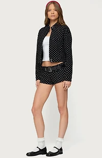 Edikted Tabitha Polka Dot Jacket