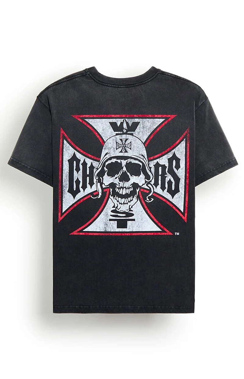 West Coast Choppers Skeleton Cross T-Shirt