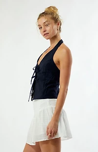 Rhythm Louise Checker Halter Top