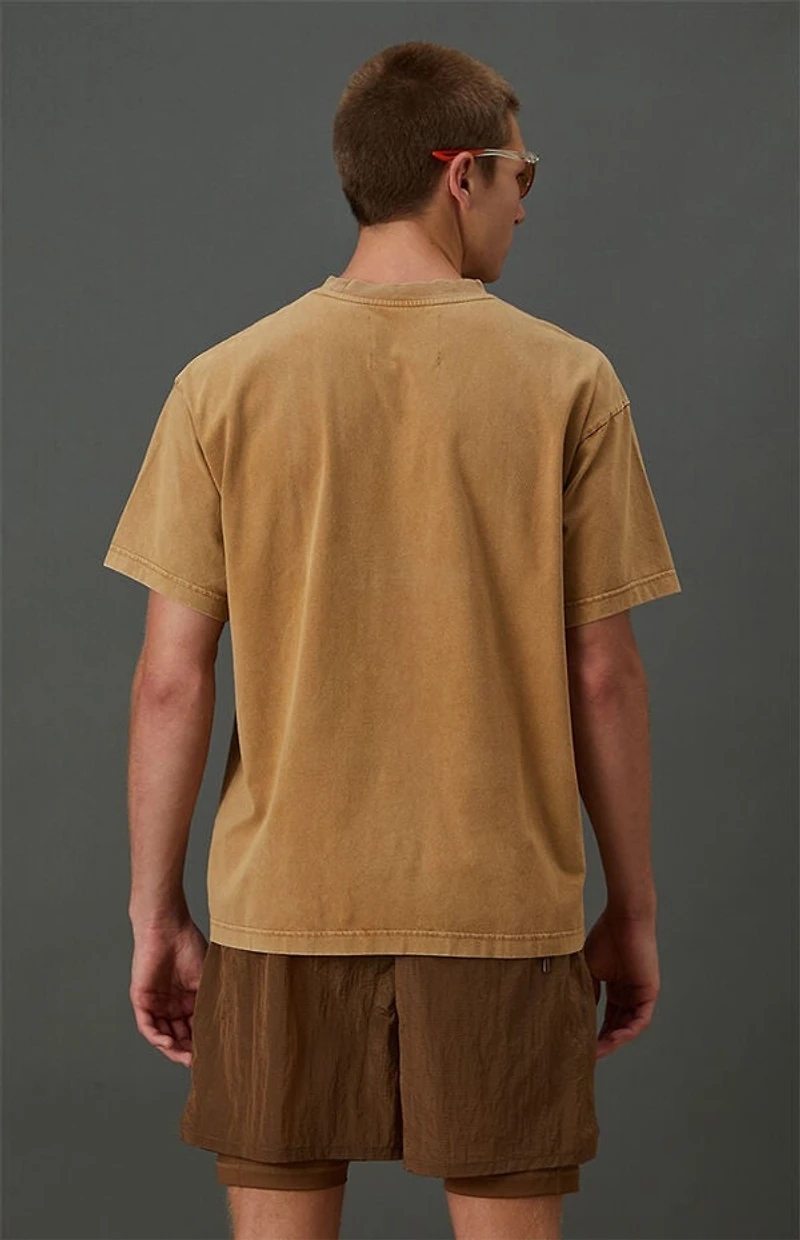 A.R.C. Light Tan Vintage Wash Heavyweight Oversized T-Shirt