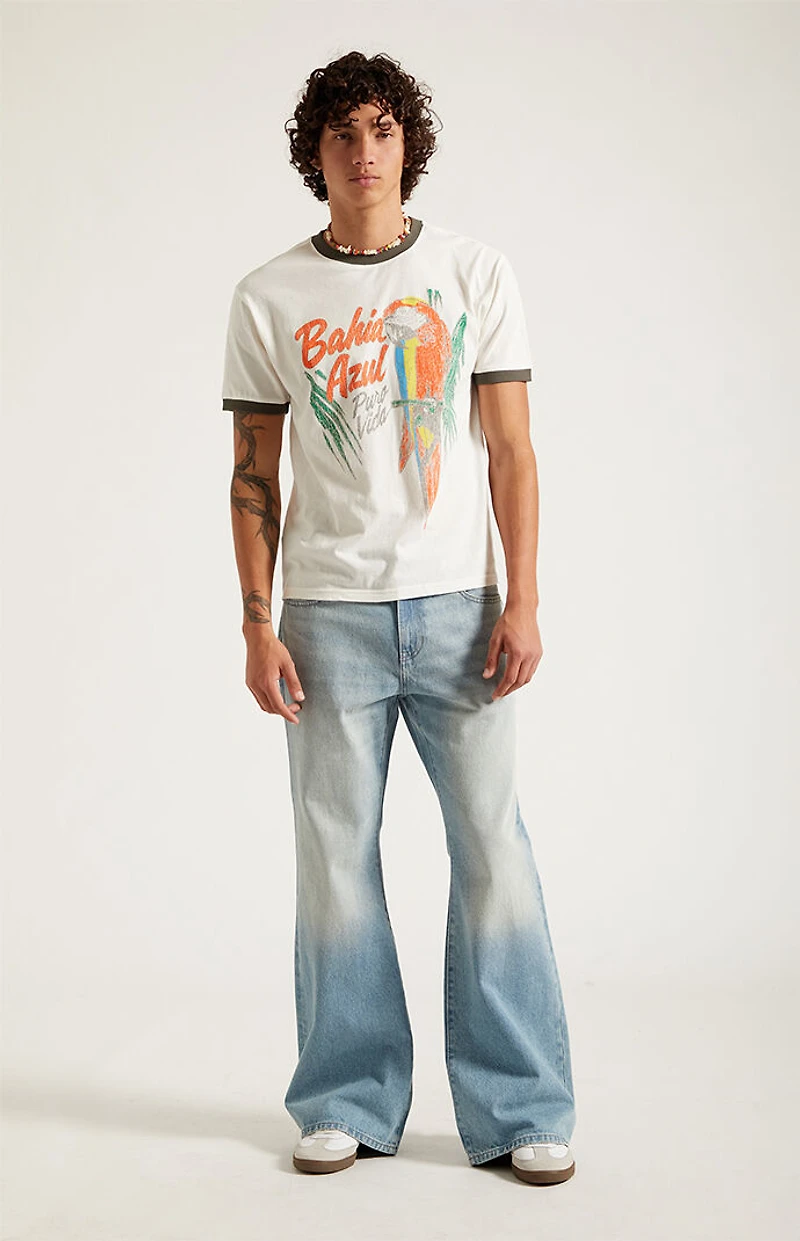 Pacsun Jordan Baggy Bootcut Jeans Medium Blue