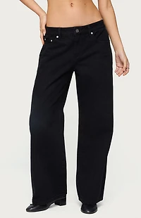 Edikted Petite Daytime Low Rise Jeans