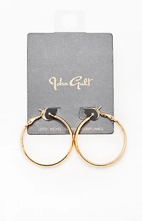 John Galt Gold Hoop Earrings