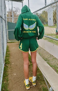 THE MAYFAIR GROUP 444 Aligned Retro Sweat Shorts