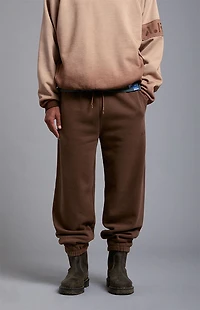 A.R.C. Brown Heavyweight Fleece Jogger Sweatpants