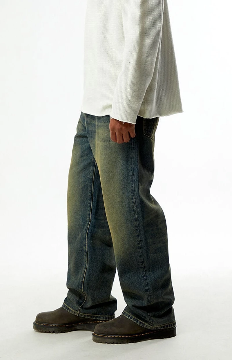 Pacsun Dylan Baggy Jeans Dark Blue Tint