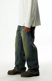 Pacsun Dylan Baggy Jeans Dark Blue Tint