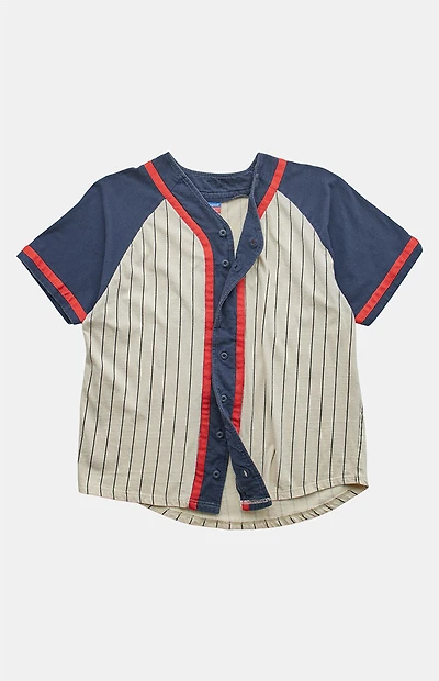 PS VINTAGE 2000s Baseball Jersey V-Neck Top
