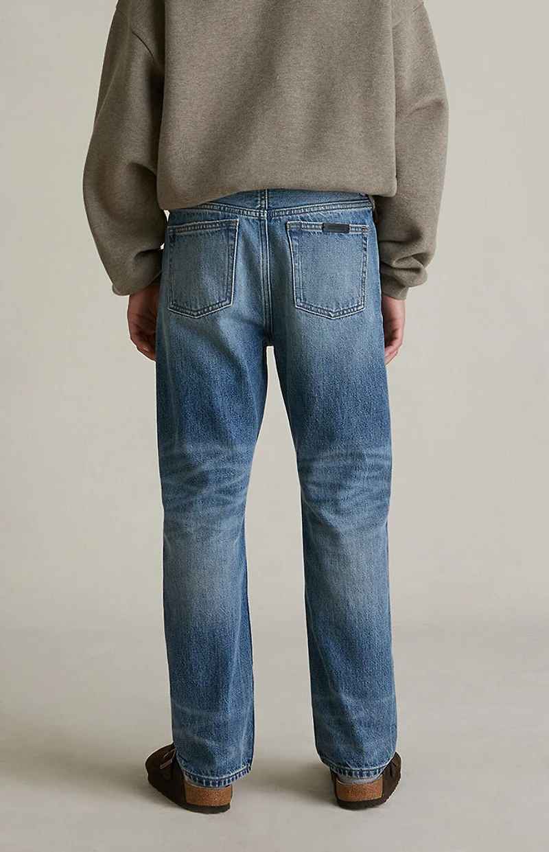 Fear of God ESSENTIALS Kids Classic Blue 5-Pocket Jeans