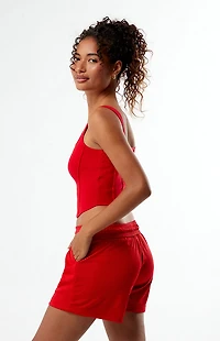 HYPE & VICE Georgia Bulldogs Knit Corset Top